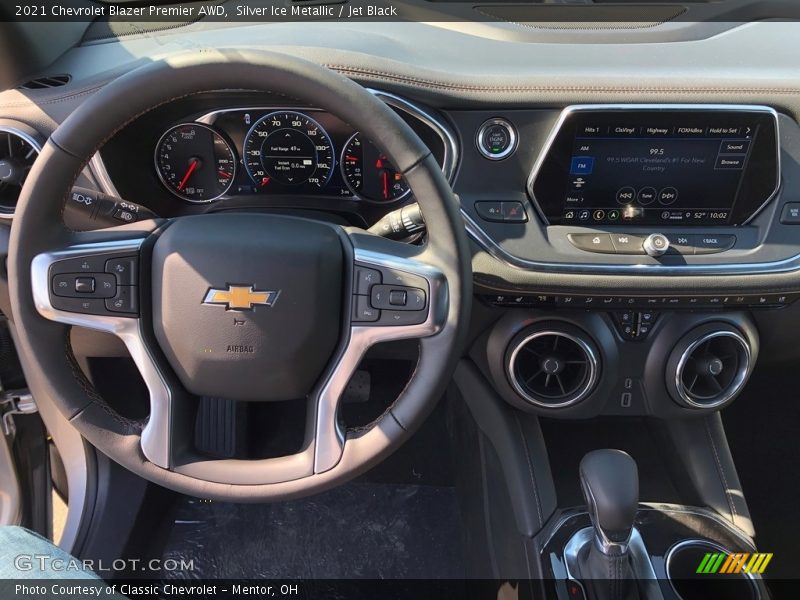 Silver Ice Metallic / Jet Black 2021 Chevrolet Blazer Premier AWD