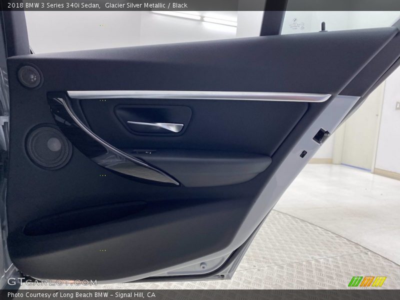 Glacier Silver Metallic / Black 2018 BMW 3 Series 340i Sedan