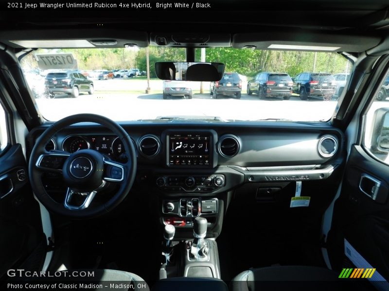 Bright White / Black 2021 Jeep Wrangler Unlimited Rubicon 4xe Hybrid