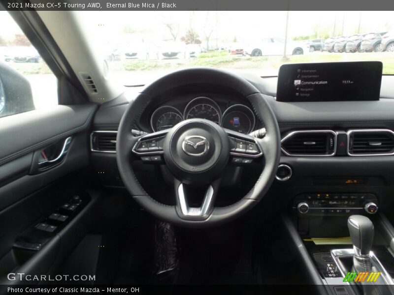 Eternal Blue Mica / Black 2021 Mazda CX-5 Touring AWD