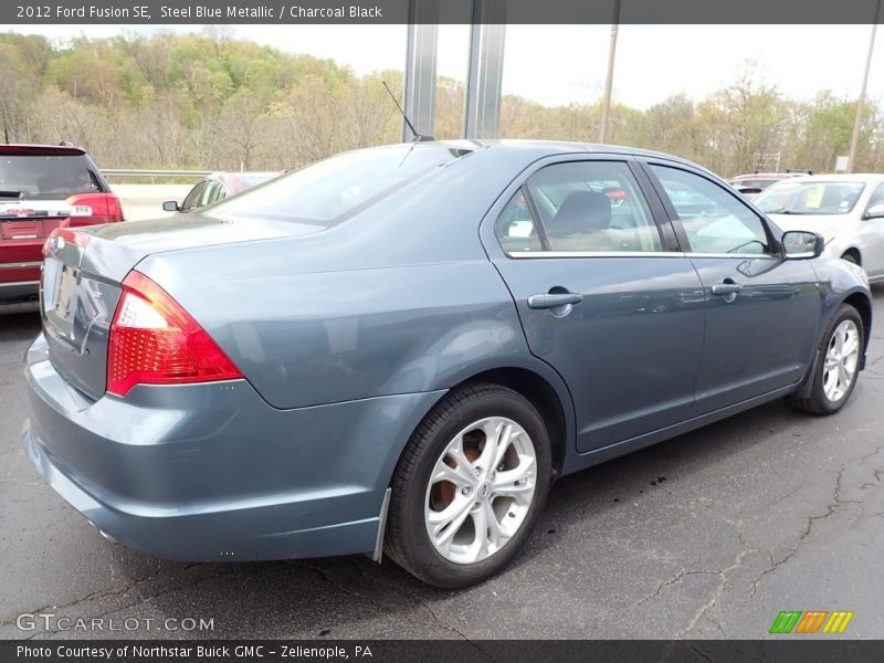 Steel Blue Metallic / Charcoal Black 2012 Ford Fusion SE