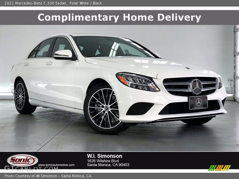 Polar White / Black 2021 Mercedes-Benz C 300 Sedan