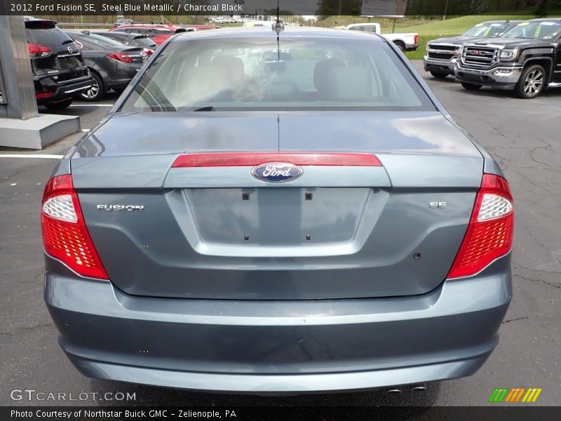 Steel Blue Metallic / Charcoal Black 2012 Ford Fusion SE