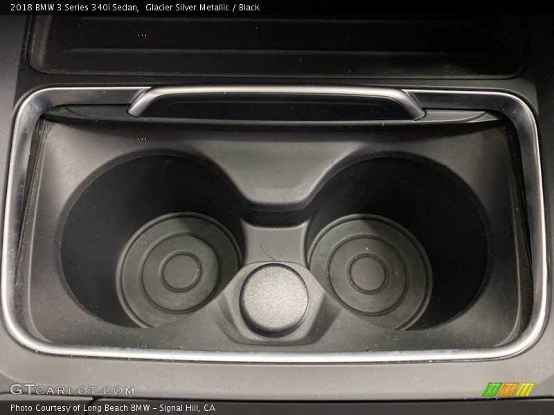 Glacier Silver Metallic / Black 2018 BMW 3 Series 340i Sedan