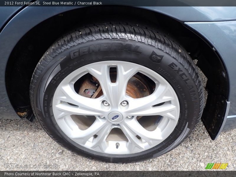 Steel Blue Metallic / Charcoal Black 2012 Ford Fusion SE