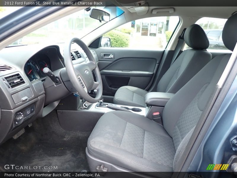 Steel Blue Metallic / Charcoal Black 2012 Ford Fusion SE