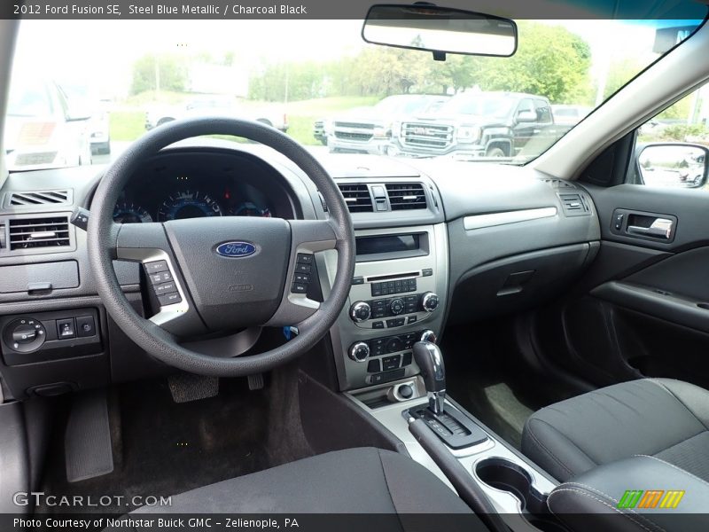 Steel Blue Metallic / Charcoal Black 2012 Ford Fusion SE