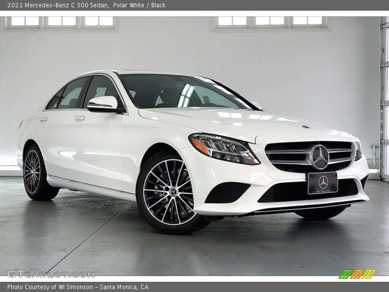 Polar White / Black 2021 Mercedes-Benz C 300 Sedan