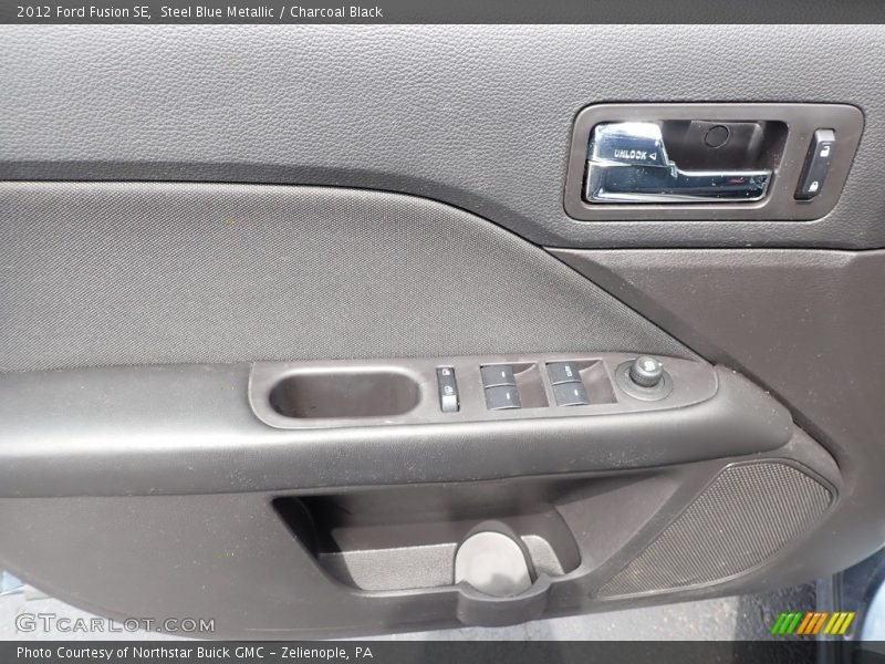 Steel Blue Metallic / Charcoal Black 2012 Ford Fusion SE