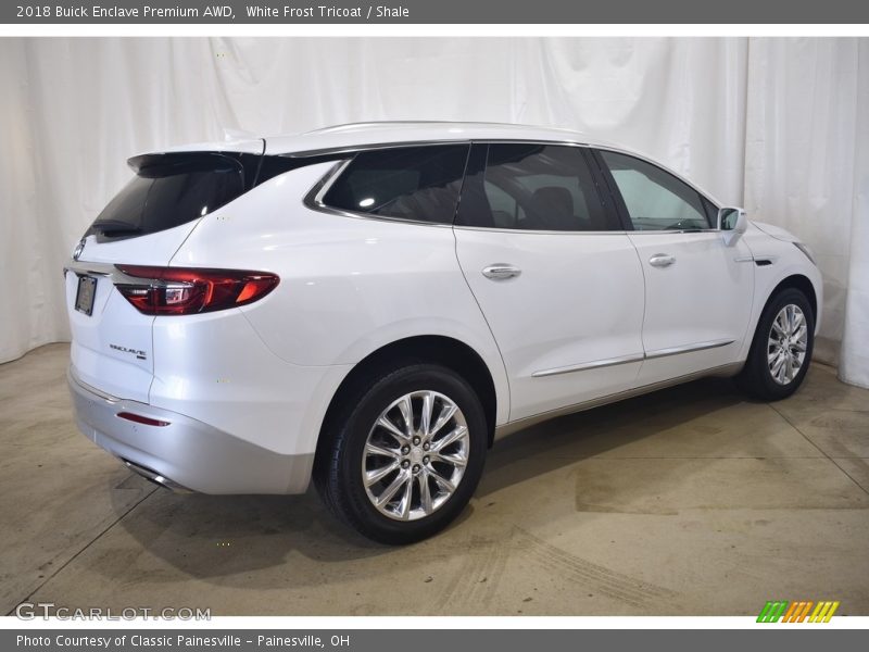 White Frost Tricoat / Shale 2018 Buick Enclave Premium AWD