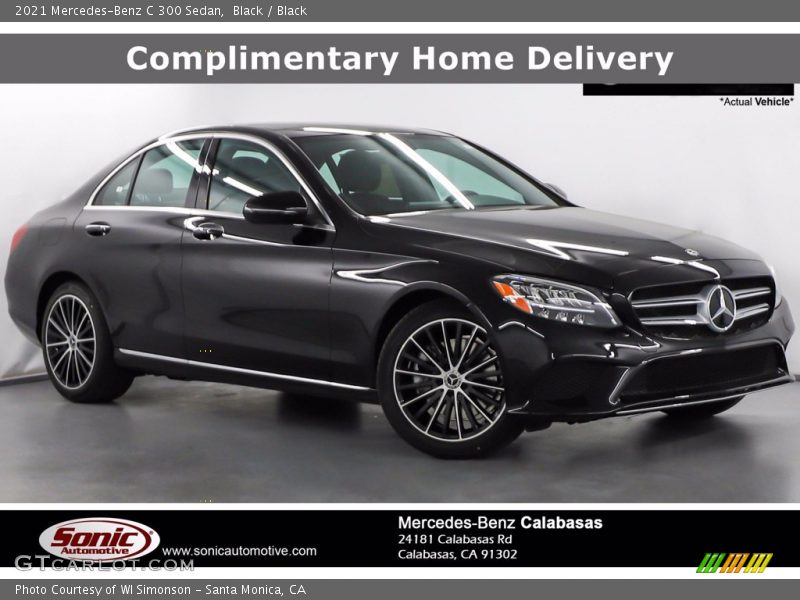 Black / Black 2021 Mercedes-Benz C 300 Sedan
