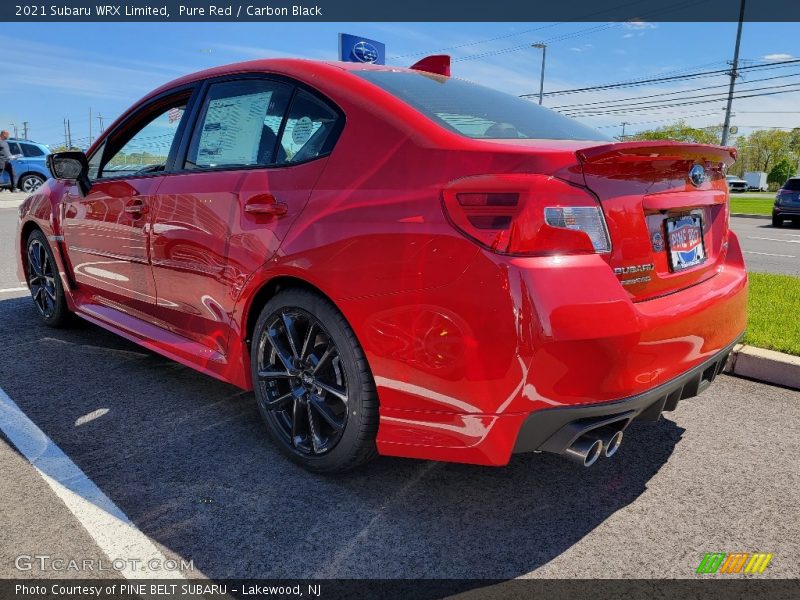 Pure Red / Carbon Black 2021 Subaru WRX Limited