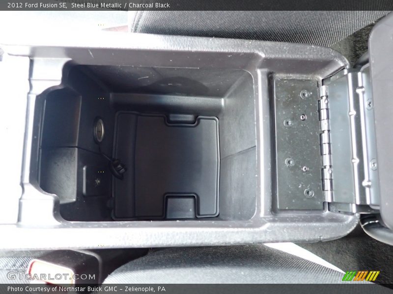 Steel Blue Metallic / Charcoal Black 2012 Ford Fusion SE