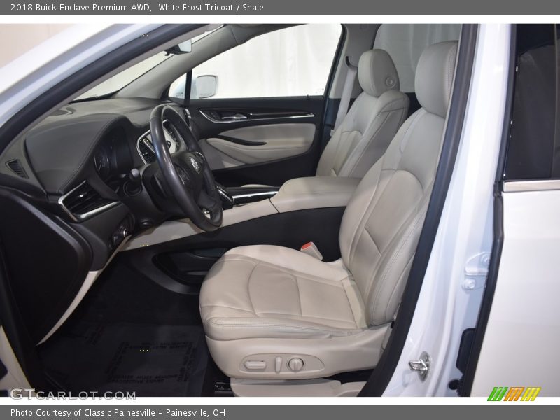 White Frost Tricoat / Shale 2018 Buick Enclave Premium AWD