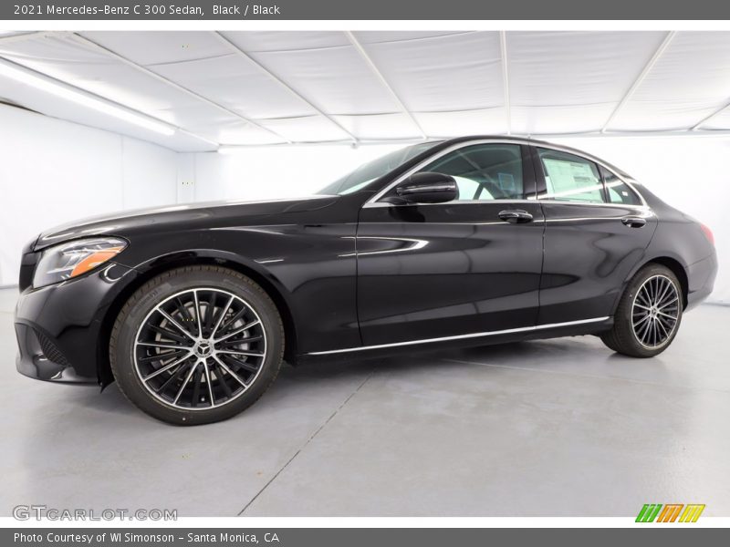 Black / Black 2021 Mercedes-Benz C 300 Sedan