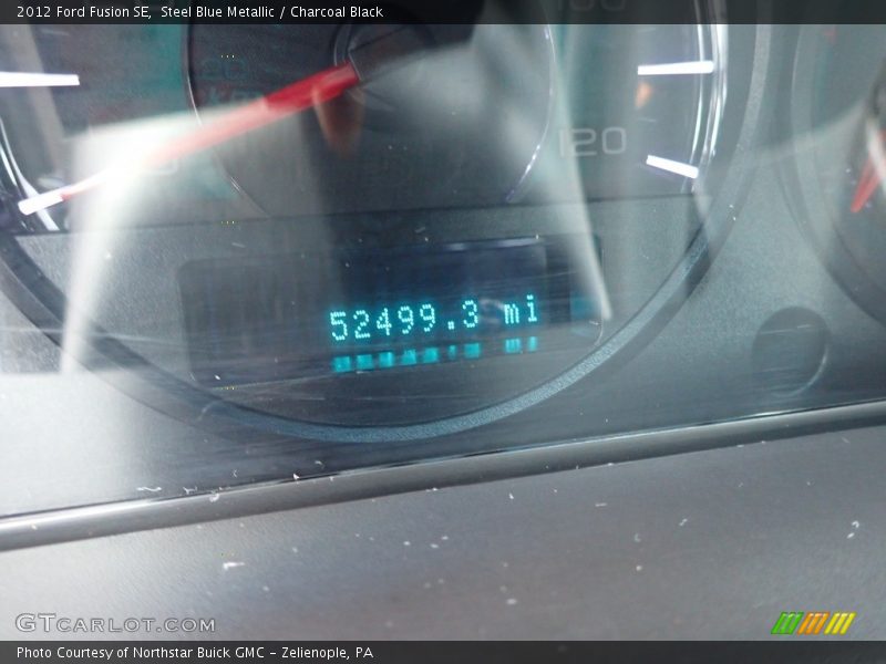 Steel Blue Metallic / Charcoal Black 2012 Ford Fusion SE
