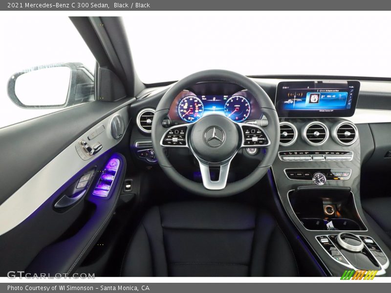 Black / Black 2021 Mercedes-Benz C 300 Sedan