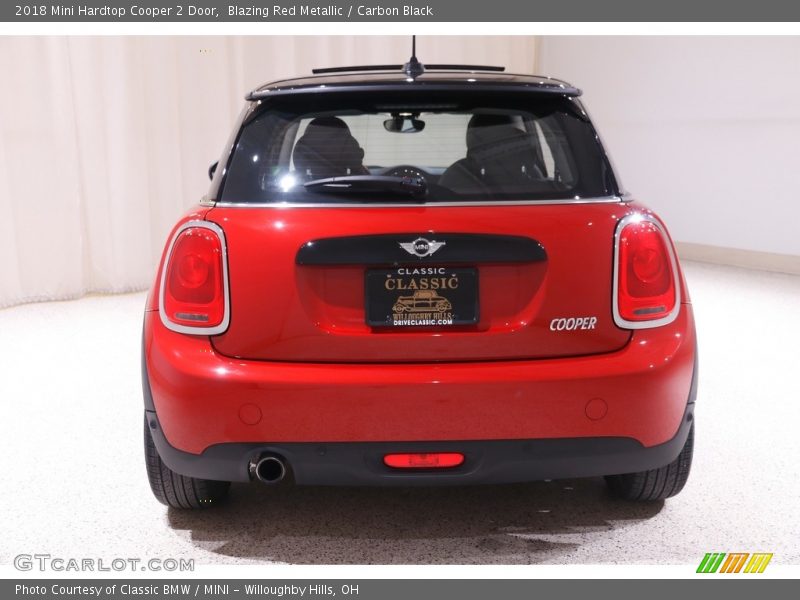 Blazing Red Metallic / Carbon Black 2018 Mini Hardtop Cooper 2 Door