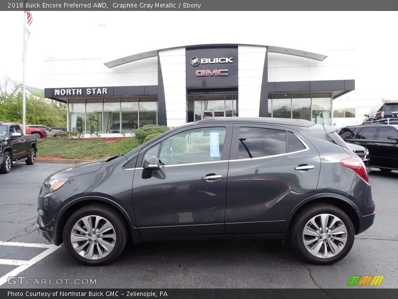 Graphite Gray Metallic / Ebony 2018 Buick Encore Preferred AWD