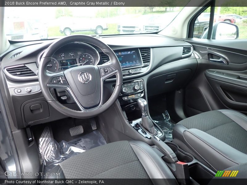 Graphite Gray Metallic / Ebony 2018 Buick Encore Preferred AWD