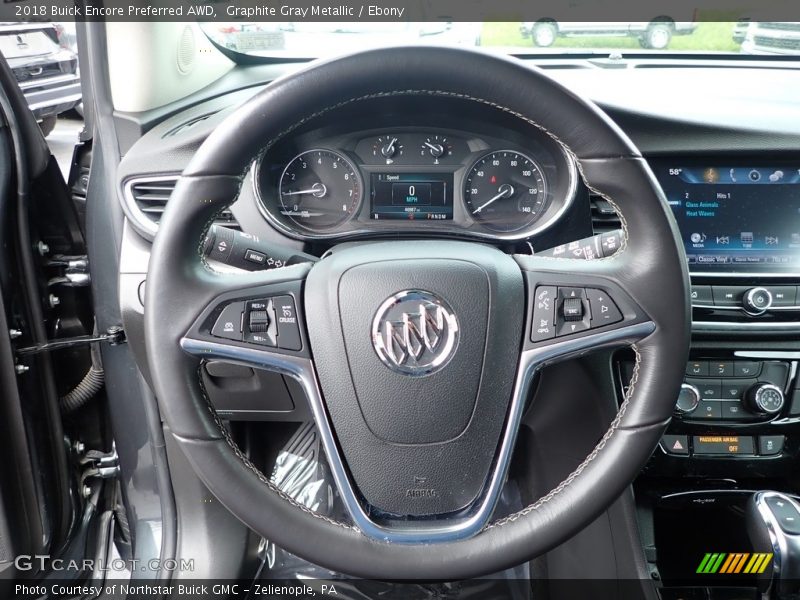 Graphite Gray Metallic / Ebony 2018 Buick Encore Preferred AWD
