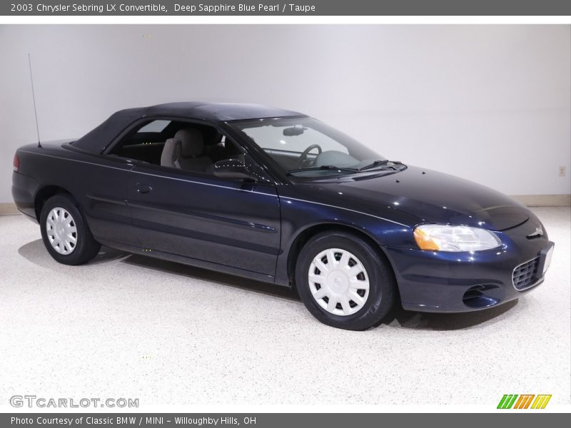  2003 Sebring LX Convertible Deep Sapphire Blue Pearl