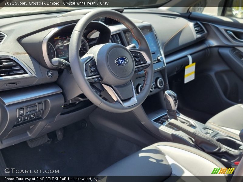 Crystal White Pearl / Gray 2021 Subaru Crosstrek Limited