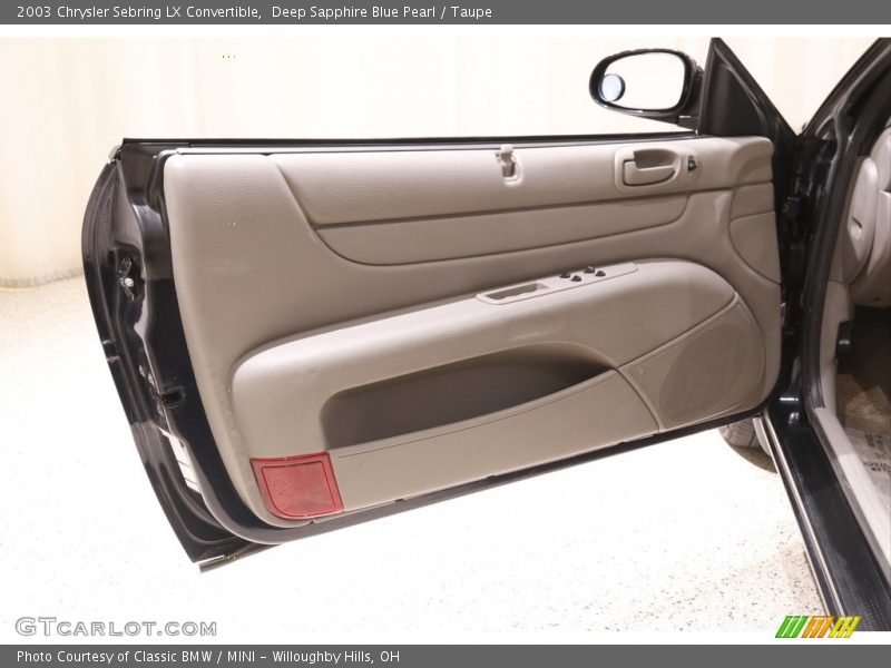 Door Panel of 2003 Sebring LX Convertible