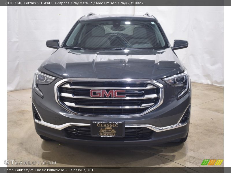 Graphite Gray Metallic / Medium Ash Gray/­Jet Black 2018 GMC Terrain SLT AWD