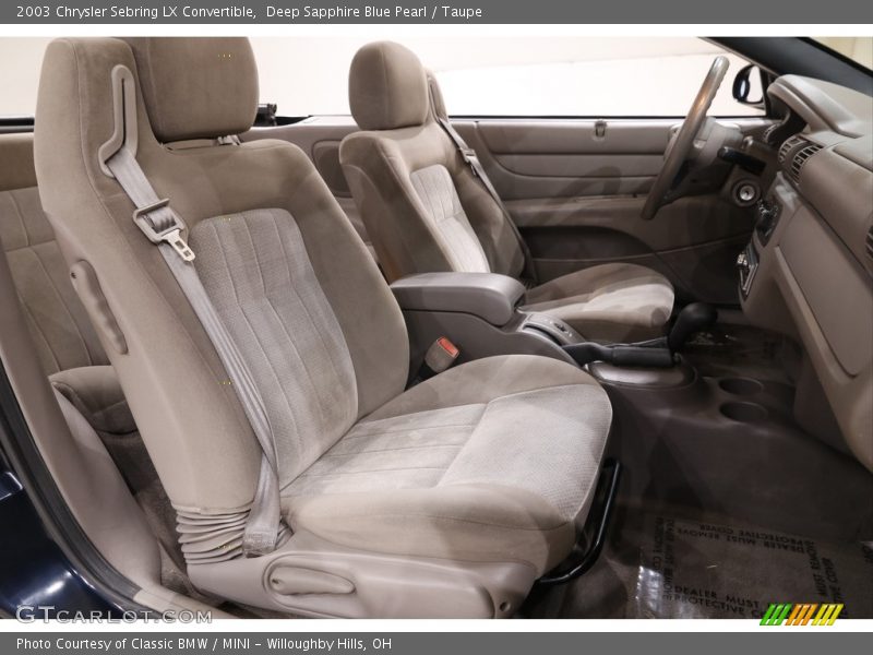 Front Seat of 2003 Sebring LX Convertible
