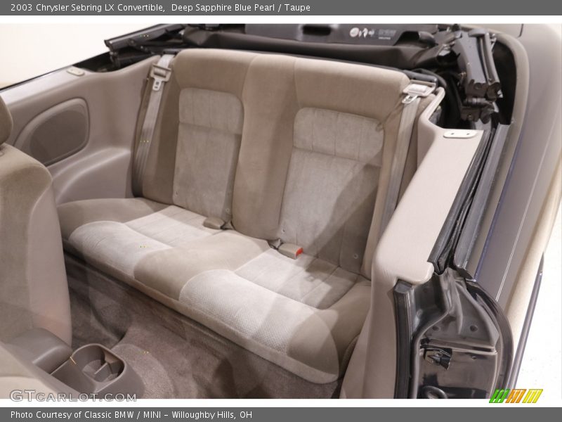 Rear Seat of 2003 Sebring LX Convertible