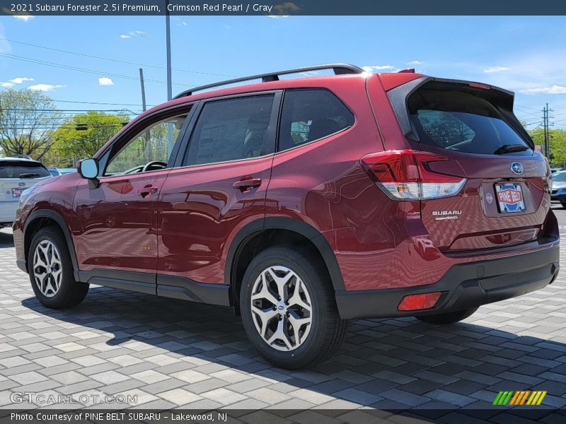 Crimson Red Pearl / Gray 2021 Subaru Forester 2.5i Premium