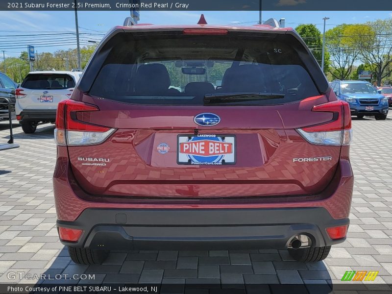Crimson Red Pearl / Gray 2021 Subaru Forester 2.5i Premium