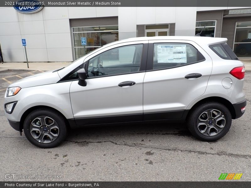 Moondust Silver Metallic / Medium Stone 2021 Ford EcoSport S