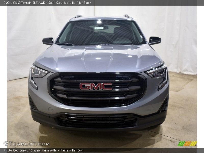 Satin Steel Metallic / Jet Black 2021 GMC Terrain SLE AWD