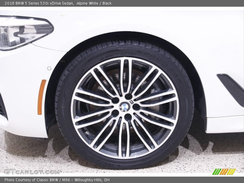 Alpine White / Black 2018 BMW 5 Series 530i xDrive Sedan