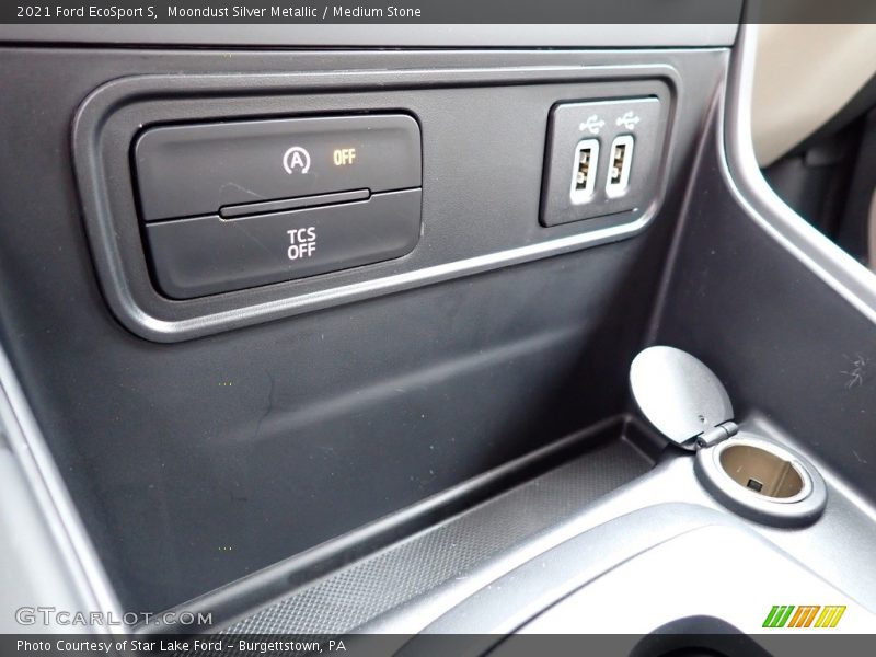 Moondust Silver Metallic / Medium Stone 2021 Ford EcoSport S