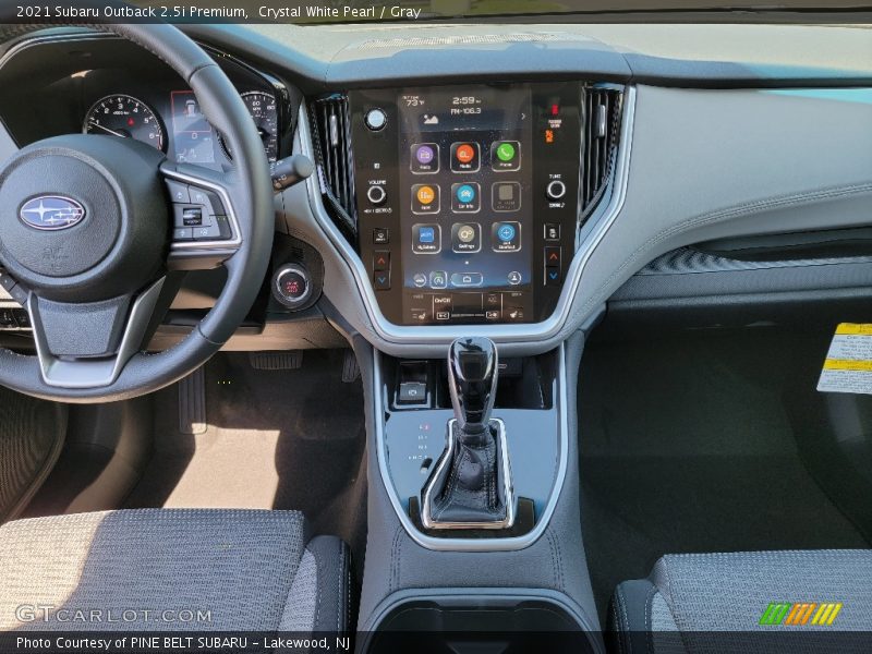 Crystal White Pearl / Gray 2021 Subaru Outback 2.5i Premium
