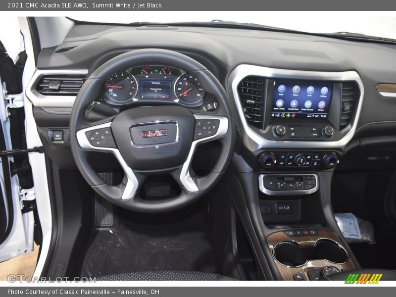 Summit White / Jet Black 2021 GMC Acadia SLE AWD