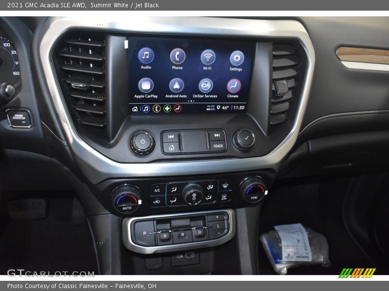 Summit White / Jet Black 2021 GMC Acadia SLE AWD