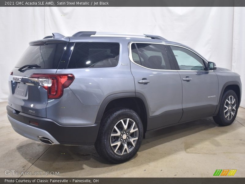 Satin Steel Metallic / Jet Black 2021 GMC Acadia SLE AWD