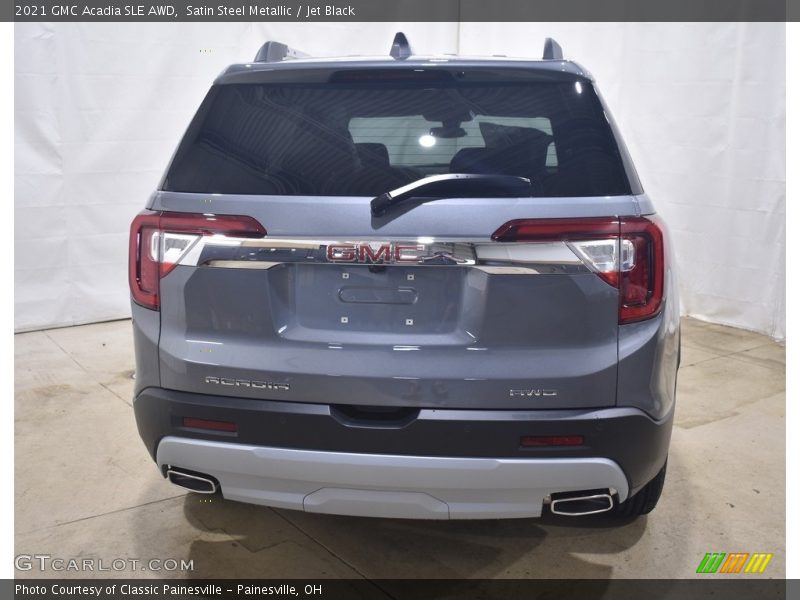 Satin Steel Metallic / Jet Black 2021 GMC Acadia SLE AWD