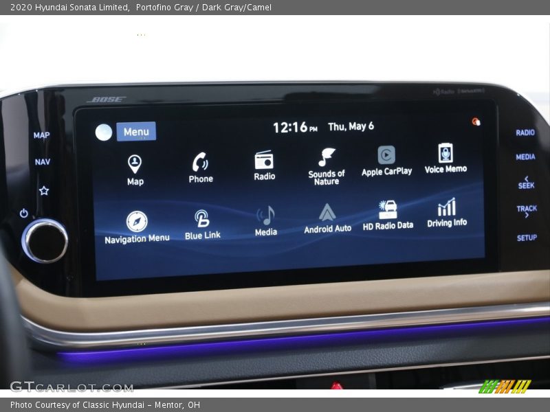 Portofino Gray / Dark Gray/Camel 2020 Hyundai Sonata Limited