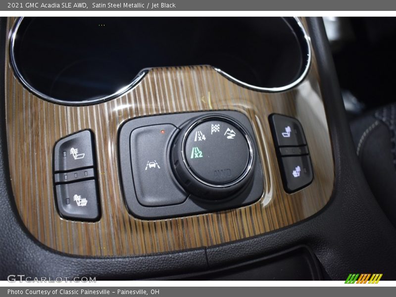 Satin Steel Metallic / Jet Black 2021 GMC Acadia SLE AWD