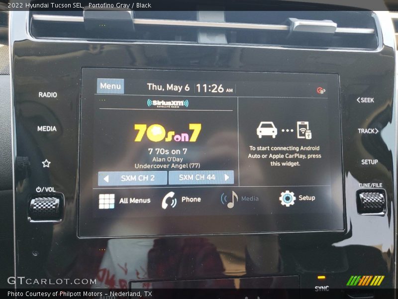 Portofino Gray / Black 2022 Hyundai Tucson SEL