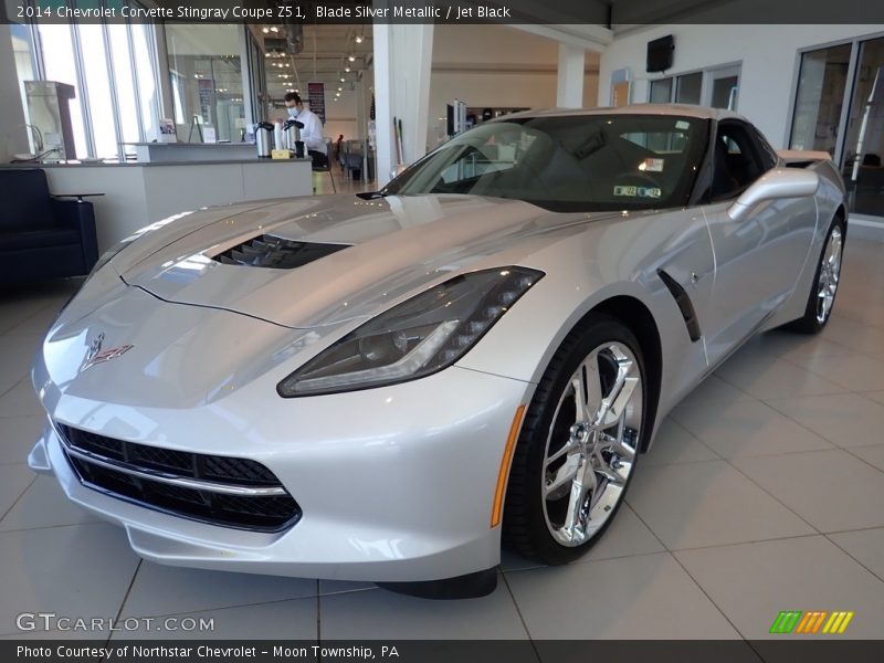Blade Silver Metallic / Jet Black 2014 Chevrolet Corvette Stingray Coupe Z51
