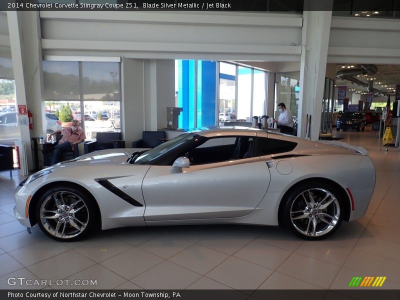 Blade Silver Metallic / Jet Black 2014 Chevrolet Corvette Stingray Coupe Z51