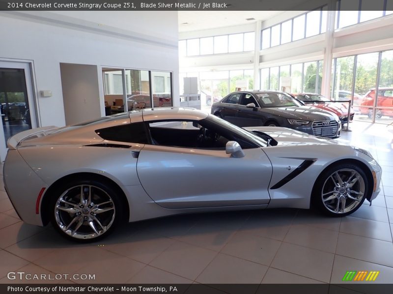 Blade Silver Metallic / Jet Black 2014 Chevrolet Corvette Stingray Coupe Z51