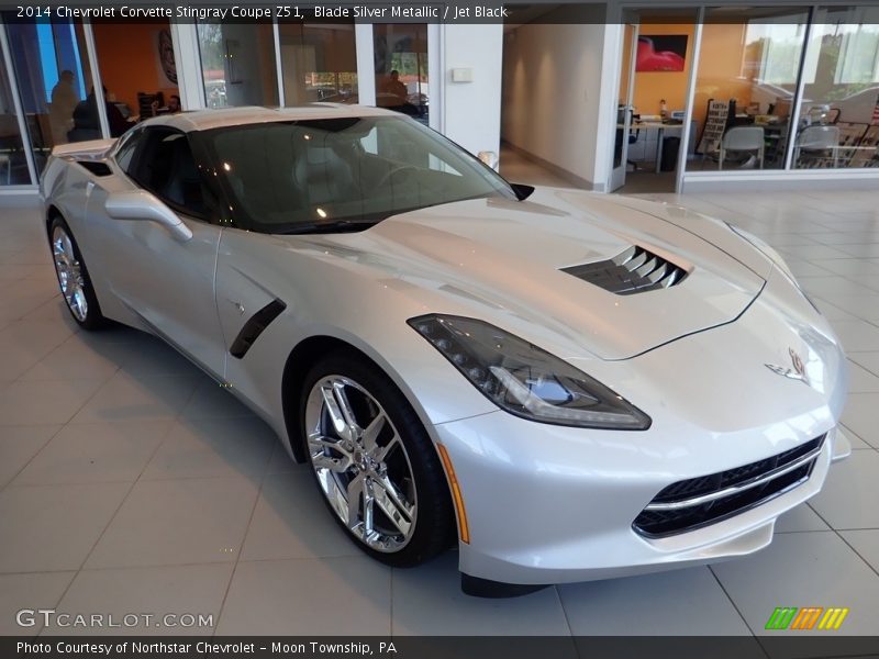 Front 3/4 View of 2014 Corvette Stingray Coupe Z51
