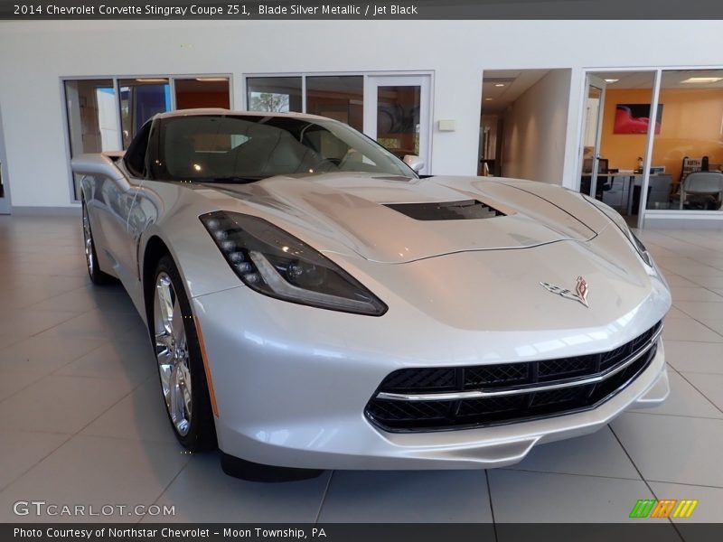 Blade Silver Metallic / Jet Black 2014 Chevrolet Corvette Stingray Coupe Z51